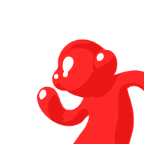 Shiny red dancing man for Venue Download.