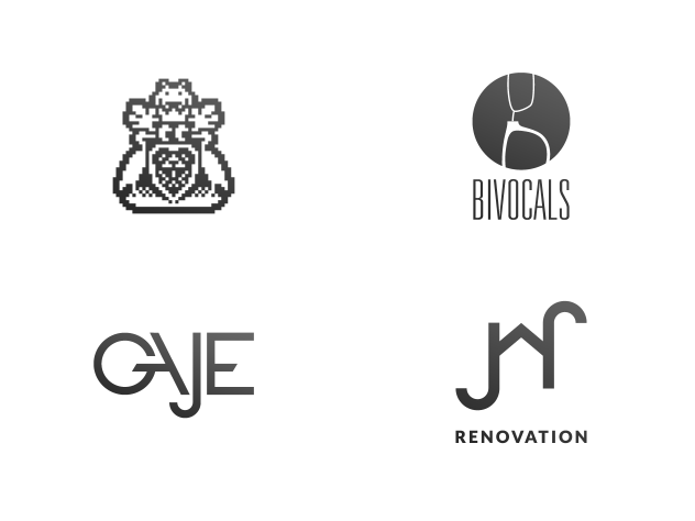 A collection of logos designed by Jason Hibbs