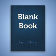 Screenshot of the Blank Book cover image.