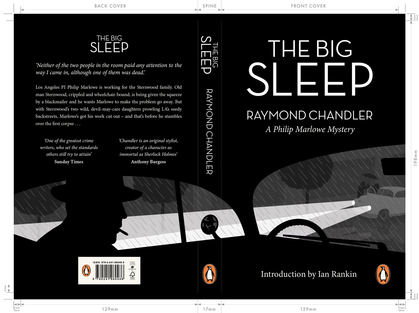 The Big Sleep Book Cover Design by Jason Hibbs for Penguin Desig