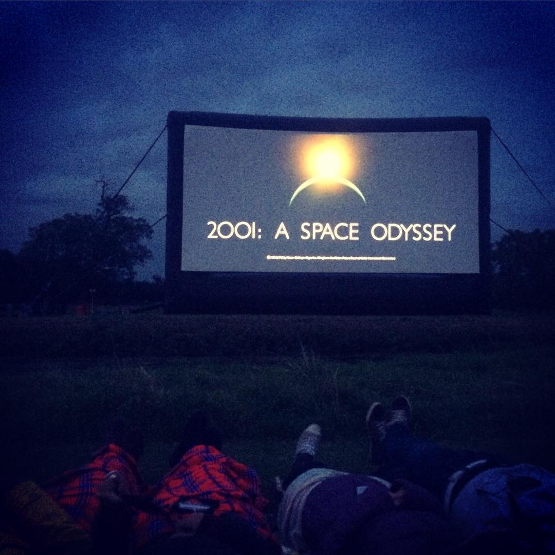 #2001: A Space Odyssey, in a #meadow, in the #dark, in #grantchester. #film #festival #cambridge #movie #bigscreen