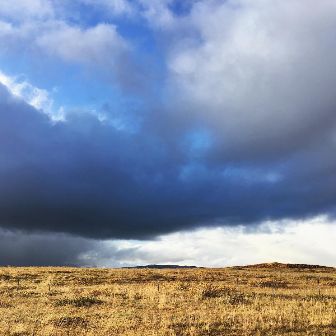 Iceland doing what it does best #dramatic #sky #blue #clouds #landscape