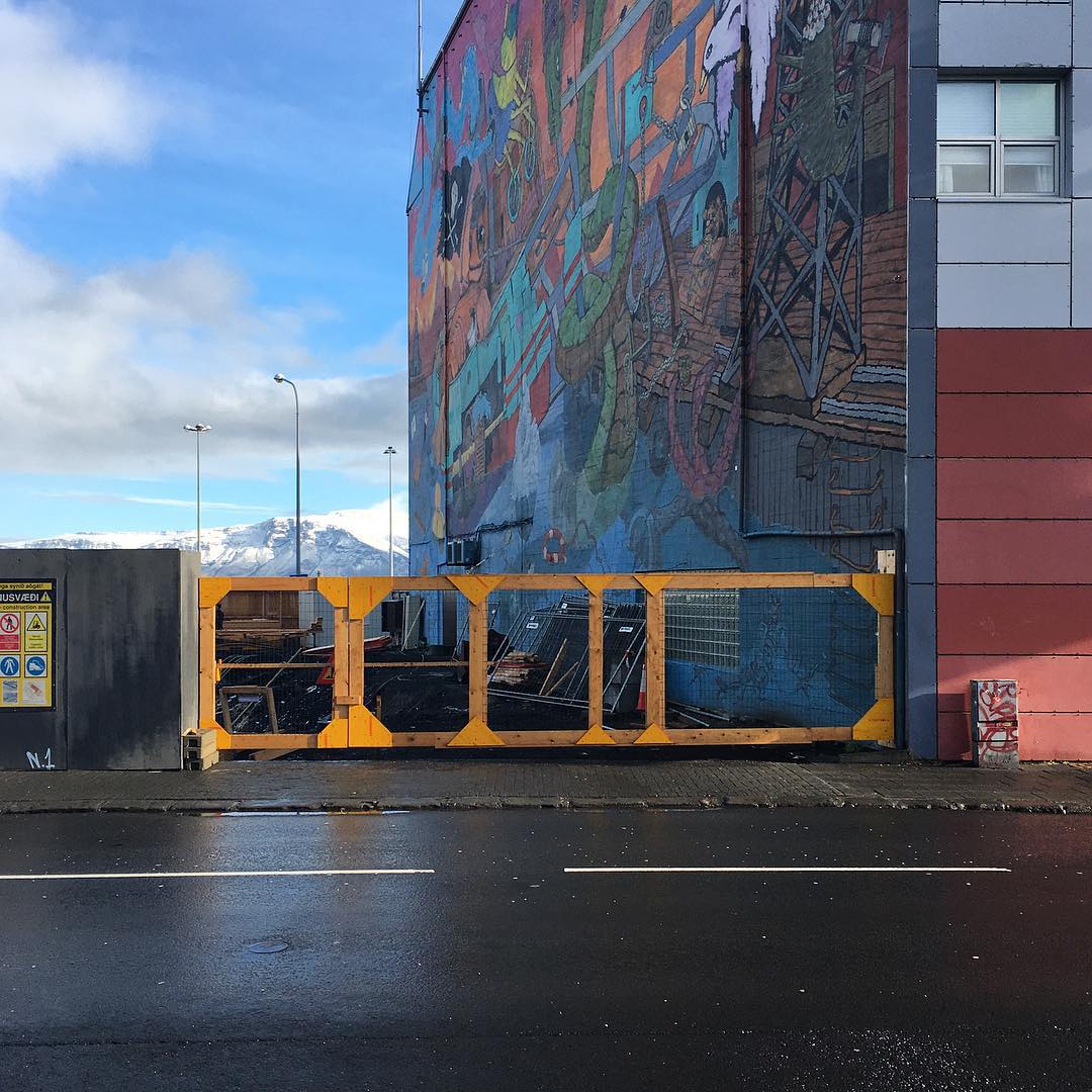 I don’t mind being new to a place, I just wish I didn’t have to be a tourist. #city #industrial #graffiti #building #architecture #construction #sky #mountain #reykjavik