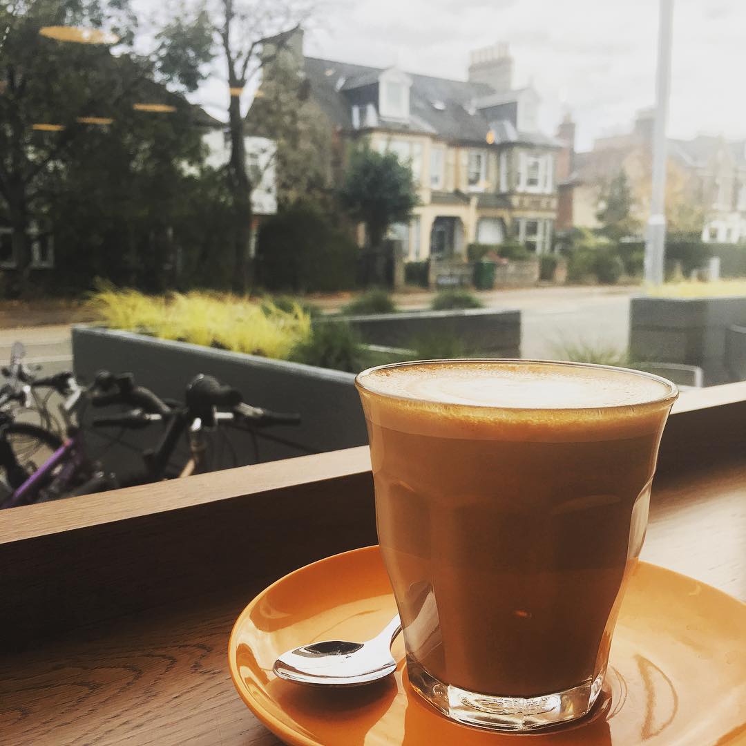 Finally, great coffee in walking distance of home. @stircambridge #latte #chesterton #cambridge #coffeeshop #coffee